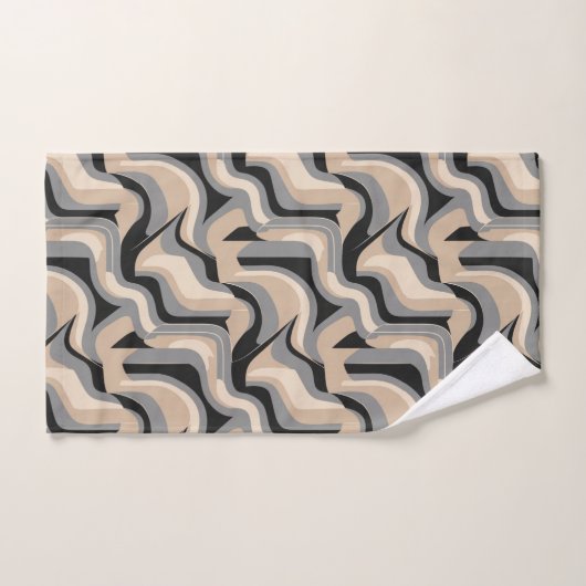 Cute minimalist tiled pattern bad handdoek (Handdoek)