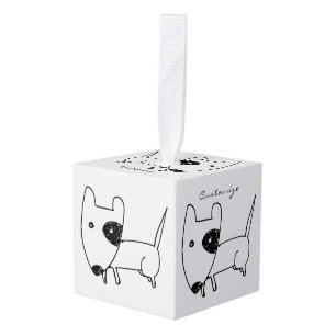 Cute Minimalistical Black-eye Dog Thunder_Cove Decoratie