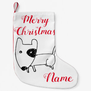 Cute Minimalistical Black-eye Dog Thunder_Cove Kleine Kerstsok