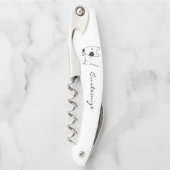 Cute Minimalistical Black-eye Dog Thunder_Cove Kurkentrekker (Voorkant)