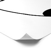 Cute Minimalistical Black-eye Dog Thunder_Cove Poster (Hoek)