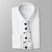 Cute Minimalistical Black-eye Dog Thunder_Cove Stropdas (Gebonden)
