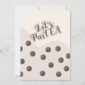 Cute Minimalistische Eenhoring Boba Bubble Melk Th Kaart (Achterkant)