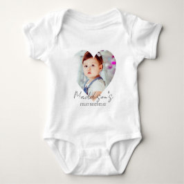 Cute Minimalistische Foto Eerste Verjaardagsfeestj Romper