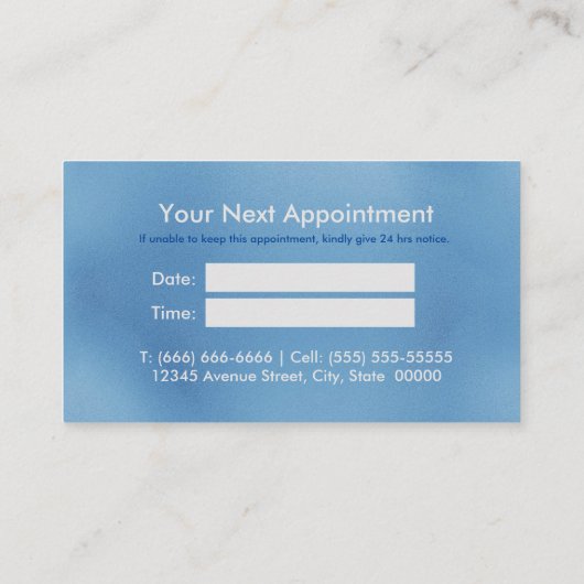 Cute Mint Animal print glitter monogram Afsprakenkaartje (Achterkant)