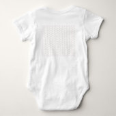 Cute Mint Baby Cactus Pink Unisex Romper (Achterkant)