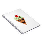 Cute Mint Chocolate Chip Ice Cream Notitieboek (Rechterzijde)