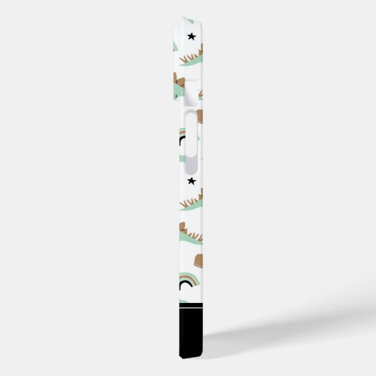 Cute Mint Green Dinosaur Pattern Case-Mate iPhone Case (Achterkant / Links)