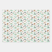 Cute Mint Green Dinosaur Pattern Inpakpapier Vel (Voorkant 2)