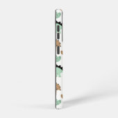 Cute Mint Green Dinosaur Pattern Samsung Galaxy Hoesje (Rechterkant)
