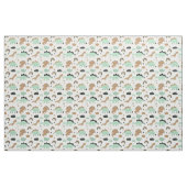Cute Mint Green Dinosaur Pattern Stof (Fat Quarter)