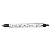 Cute Mint Green Dinosaur Pattern Zwarte Inkt Pen (Voorkant)