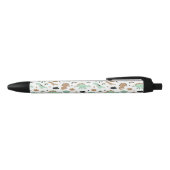 Cute Mint Green Dinosaur Pattern Zwarte Inkt Pen (Bovenkant)