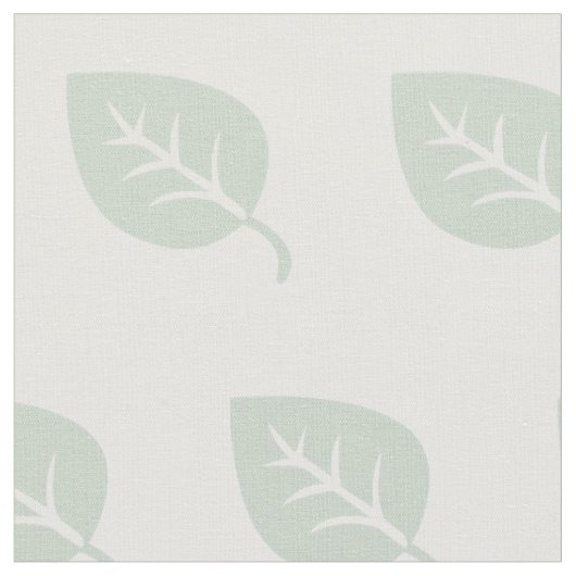 Cute Mint Leaf Pattern Stof (Close Up)
