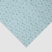 Cute Mint Mini Flower Tissuepapier (Detail)