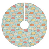 Cute Mint Pig Pattern Kerstboom Rok (Voorkant)