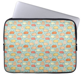 Cute Mint Pig Pattern Laptop Sleeve