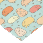 Cute Mint Pig Pattern Tafelkleed (Gekanteld)