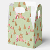 Cute Mint Pink Gingerbrood Candy Canes Favor Box Bedankdoosjes (Geopend)