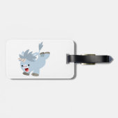 Cute Mischievous Cartoon Baby Unicorn Bagagelabel (Achterkant horizontaal)
