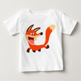 Cute Mischievous Cartoon Fox Baby T-Shirt