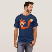Cute Mischievous Cartoon Fox T-Shirt (Voorkant volledig)