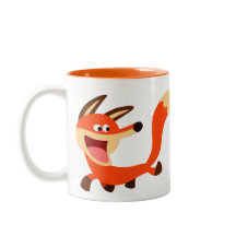 Cute Mischievous Cartoon Fox