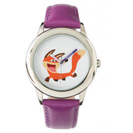 Cute Mischievous Cartoon Fox Watch Horloge