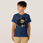 Cute Mischievous Cartoon Sheep Children T-Shirt (Voorkant volledig)