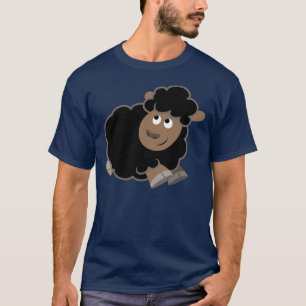 Cute Mischievous Cartoon Sheep T-Shirt