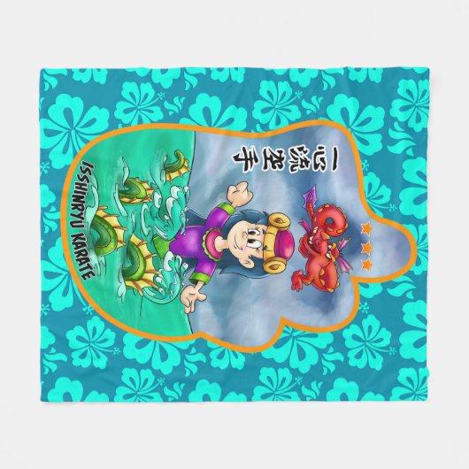 Cute Mitzu Gami (Isshinryu) deken (Voorkant (Horizontaal))