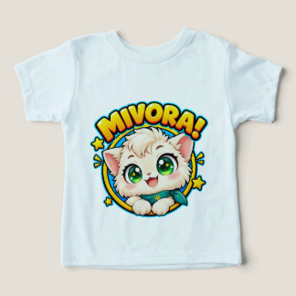 Cute Mivora Anime Kat Kinder T-Shirt