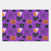 Cute Mixed Pattern Halloween Coördinerend Inpakpapier Vel (Voorkant)