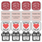 Cute Mixed Small Business Verpakkingsstickerblad Sticker (Voorkant)