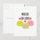 Cute Mochi Cartoon Tekeningen Briefkaart (Voorkant / Achterkant)