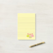 Cute Mochi Cartoon Tekeningen gelinkt Post-it® Notes (Op bureau)