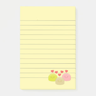 Cute Mochi Cartoon Tekeningen gelinkt Post-it® Notes