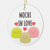 Cute Mochi Cartoon Tekeningen Keramisch Ornament (Links)