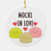Cute Mochi Cartoon Tekeningen Keramisch Ornament (Achterkant)