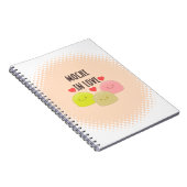 Cute Mochi Cartoon Tekeningen Notitieboek (Rechterzijde)