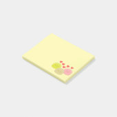 Cute Mochi Cartoon Tekeningen Post-it® Notes (Schuin)