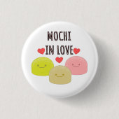 Cute Mochi Cartoon Tekeningen Ronde Button 3,2 Cm (Voorkant)