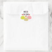 Cute Mochi Cartoon Tekeningen Ronde Sticker (Tas)