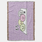 Cute Mochi ijsrostaart Japanse groene thee Deken (Voorkant Verticaal)