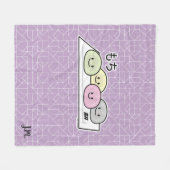 Cute Mochi ijsrostaart Japanse groene thee Fleece Deken (Voorkant (Horizontaal))