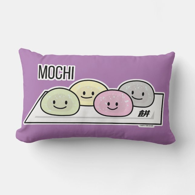 Cute Mochi ijsrostaart Japanse groene thee Kussen (Voorkant)