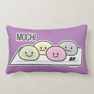 Cute Mochi ijsrostaart Japanse groene thee Kussen