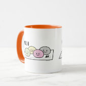 Cute Mochi ijsrostaart Japanse groene thee Mok (Voorkant links)