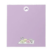 Cute Mochi ijsrostaart Japanse groene thee Notitieblok (Voorkant)