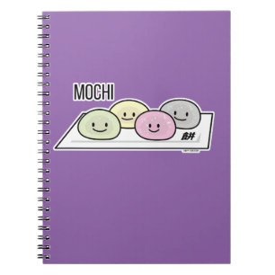 Cute Mochi ijsrostaart Japanse groene thee Notitieboek